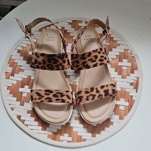 Leopard Print Sandals